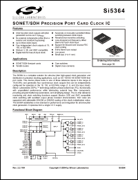 Click here to download SI5364-F-BC Datasheet