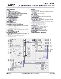 Click here to download C8051F045 Datasheet