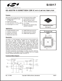 Click here to download SI5017 Datasheet