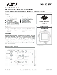 Click here to download SI4133W-BM Datasheet