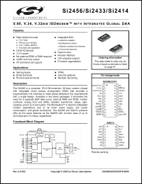 Click here to download SI2456 Datasheet