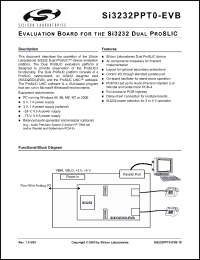Click here to download SI3232PPT0-EVB Datasheet