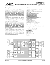 Click here to download SI4700 Datasheet