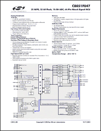 Click here to download C8051F047 Datasheet