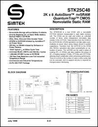 Click here to download STK25C48-W20 Datasheet