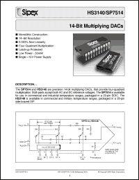 Click here to download HS3140B-4/833 Datasheet