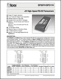 Click here to download SP207HEA Datasheet