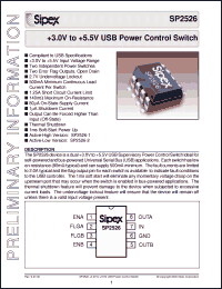 Click here to download SP2526EP-1 Datasheet