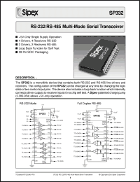 Click here to download SP332CT Datasheet