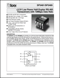 Click here to download SP3485EP Datasheet