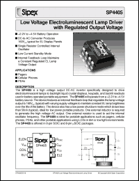 Click here to download SP4405UEB Datasheet