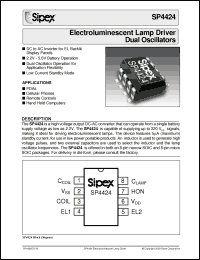 Click here to download SP4424CU Datasheet