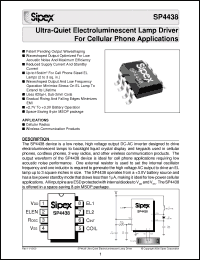 Click here to download SP4438UEB Datasheet