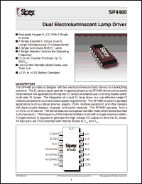 Click here to download SP4480EY Datasheet