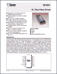 Click here to download SP4501EY Datasheet