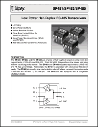 Click here to download SP481CN Datasheet