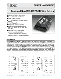 Click here to download SP486ECP Datasheet