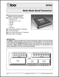 Click here to download SP502CF Datasheet