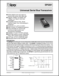 Click here to download SP5301CN Datasheet