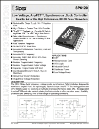 Click here to download SP6120CY Datasheet