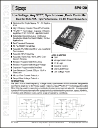 Click here to download SP6120 Datasheet