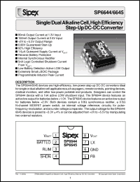 Click here to download SP6645 Datasheet