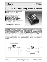 Click here to download SP6660CU Datasheet
