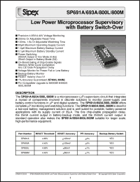 Click here to download SP693AEP Datasheet