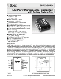 Click here to download SP703CP Datasheet