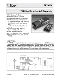 Click here to download SP7800AJS Datasheet