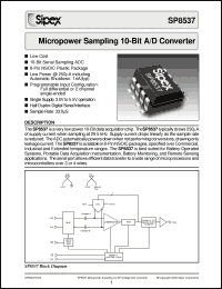 Click here to download SP8537KS Datasheet