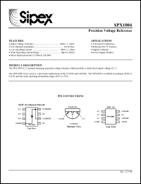 Click here to download SPX1004S Datasheet