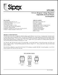 Click here to download SPX1085R-1.5 Datasheet
