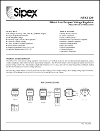 Click here to download SPX1129N-5.0 Datasheet