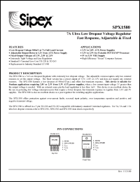 Click here to download SPX1580T5-3.3 Datasheet