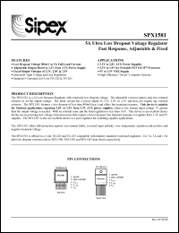 Click here to download SPX1581T-2.5 Datasheet