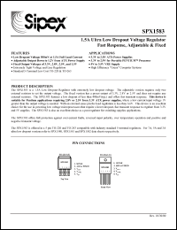 Click here to download SPX1583T-3.3 Datasheet