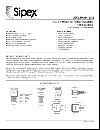 Click here to download SPX3940AT-5.0 Datasheet