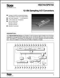 Click here to download SP674AS Datasheet