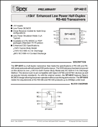Click here to download SP1481 Datasheet