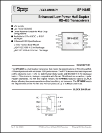 Click here to download SP1485 Datasheet