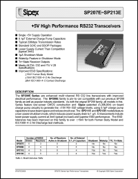 Click here to download SP207E Datasheet