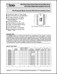 Click here to download SP230A Datasheet