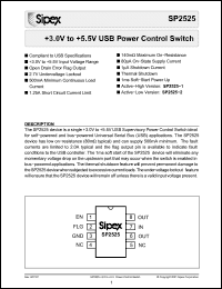 Click here to download SP2525 Datasheet