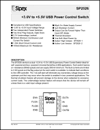 Click here to download SP2526 Datasheet