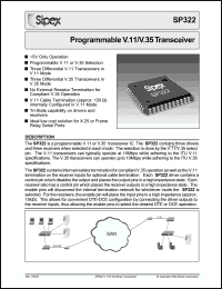 Click here to download SP322 Datasheet