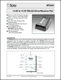 Click here to download SP3220ET Datasheet