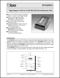 Click here to download SP3220UCY Datasheet