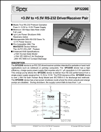 Click here to download SP3220E Datasheet
