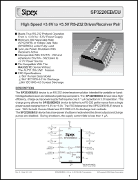 Click here to download SP3220EBCT Datasheet